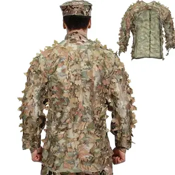 Маскировочный костюм Маскировочный костюм для охоты, Камуфляжный костюм, Камуфляжный материал Для охоты в джунглях и Хэллоуина