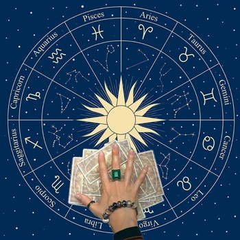 Карта Таро, Скатерть, 12 Созвездий, Гобелен Для Гаданий, Принадлежности для Колдовства