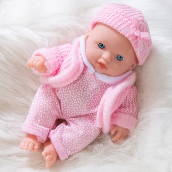 8-дюймовая Имитационная кукла для детского плача, креативная милая кукла для девочки, Возрожденный ребенок, Виниловая Модная кукла-одевалка, игровой домик, Рождественский подарок