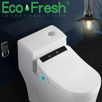 Ecofresh умный чехол для сиденья унитаза в ванной комнате электронное биде с подогревом чистого сухого сиденья wc gold интеллектуальная светодиодная подсветка сиденья унитаза