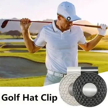 25 мм Магнитная метка для мяча для гольфа с зажимом для шляпы для гольфа Дизайн в минималистском стиле Маркер для гольфа Положение мяча для гольфа Для мужчин и женщин Прямая поставка