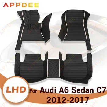 APPDEE Автомобильные коврики для AUDI A6 Седан 2012 2013 2014 2015 2016 2017 Пользовательские автоматические накладки для ног автомобильный ковер