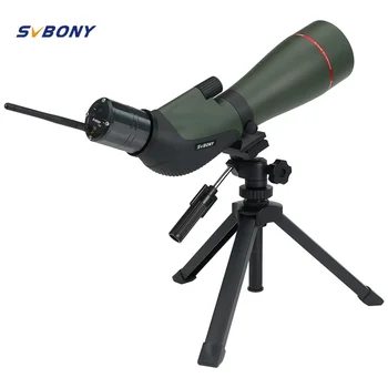 Оптическая труба SVBONY SA412 20-60X80 HD FMC с Wi-Fi камерой SC001, Модернизированный Регулируемый Настольный Штатив Для съемки на средних расстояниях