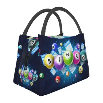 Горячая игра Бинго, термоизолированная сумка для ланча, Женская Портативная сумка для ланча для пикника на открытом воздухе, Многофункциональная коробка для еды