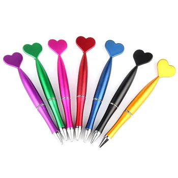 20шт Шариковая ручка с сердечком, Шариковые ручки с сердечком, Пластиковые Ручки, Шариковая ручка для студентов, Школьные принадлежности, Канцелярские принадлежности