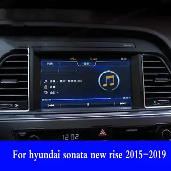 Для Hyundai Sonata New Rise 2015-2019 Навигационный экран Из закаленного стекла, защитная пленка, наклейки для интерьера автомобиля, устойчивые к царапинам
