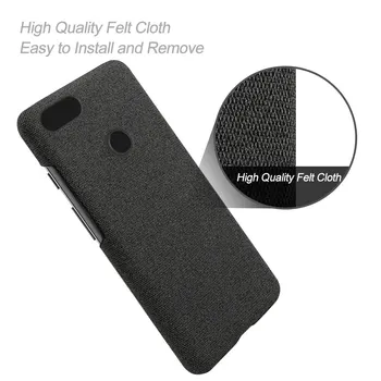Чехол для телефона, тканевый кожаный чехол с рисунком, защитный чехол от падения, подходит для Google Pixel 3 (черный)
