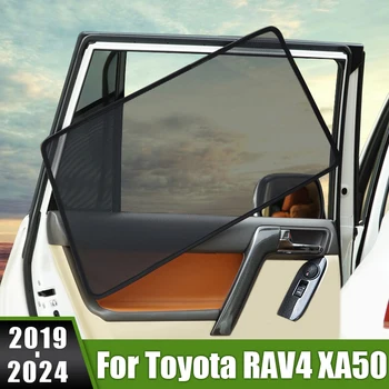 Для Toyota RAV4 XA50 2019 2020 2021 2022 2023 2024 RAV 4 Гибридный Автомобильный Солнцезащитный Козырек На Боковое Стекло Сетка Солнцезащитный Козырек Защита От Ультрафиолета
