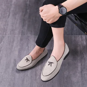 Четыре сезона новых модных повседневных серийных моделей Обуви Le Fu, индивидуальный комплект, кожаные туфли-бобы, лоферы P051