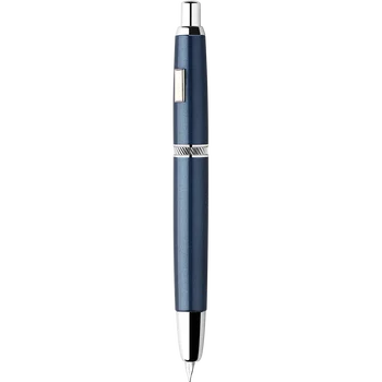 Выдвижная перьевая ручка Majohn A1 с тонким наконечником и конвертером, подарочная ручка для письма из синего металла (версия без зажима)