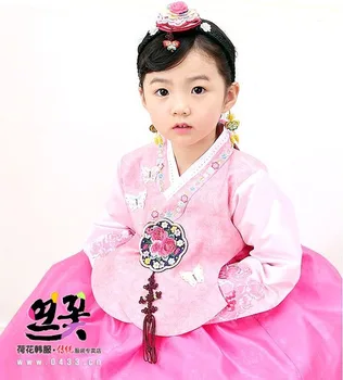 Популярное корейское традиционное платье Принцессы для девочек, Корейское Традиционное платье Ханбок для детей, Платье-пачка для девочек, Косплей на Хэллоуин