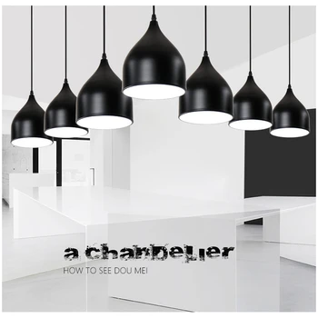 Современные подвесные светильники Blonche Белый/черный/красный светодиодный подвесной светильник для кухни, гостиной, домашнего декора, освещения в стиле лофт, простые светильники