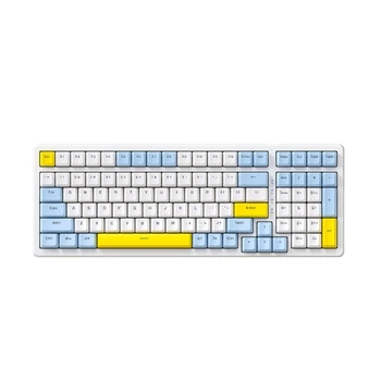 Игровая клавиатура K3MAX 100 клавиш, двухцветная механическая клавиатура с подсветкой RGB