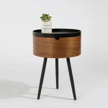 Итальянский минималистичный круглый комбинированный журнальный столик для маленькой квартиры, тумбочка для гостиной, легкий роскошный журнальный столик на балконе