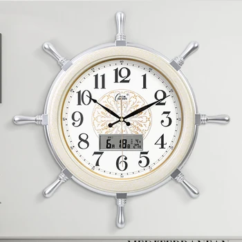 Большие 3d Винтажные Настенные часы Современный Дизайн Модные Круглые Креативные Белые Роскошные Настенные часы Необычный Horloge Murale Wall Art AB50WC