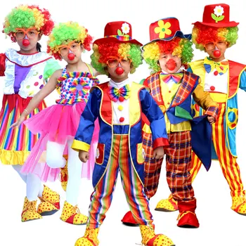 Детские костюмы на Хэллоуин, детские забавные игры с клоуном, вечеринка, Пурим, Карнавальная одежда
