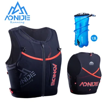 AONIJIE New C9106 10L Быстросохнущий спортивный рюкзак с гидратационным мочевым пузырем, сумка-жилет на молнии для пеших прогулок, бега, марафона