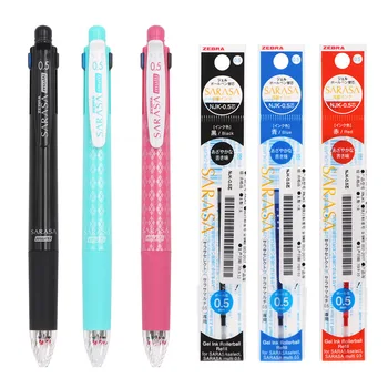 Japan J4Sa11 Многофункциональная Четырехцветная ручка + Автоматический карандаш 0,5 Мм Для Записи Студенческих Заметок, Ручная Бухгалтерская книга, Многоцветная Нейтральная ручка