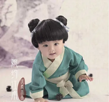 Детский костюм древних китайских ученых Song Xia Wen Tong Zi для фотосъемки дня рождения маленького мальчика 90 см/ч