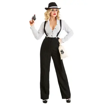Хэллоуин Пурим 1920-х годов женщины мафии 30-х годов Манхэттен гангстер косплей костюм этап производительность мага, необычные платья