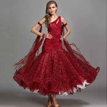 Красные Платья для соревнований по бальным танцам, Бальное платье Tandard, Стандартные Танцевальные платья, Костюмы для фламенко, Платье для Бального вальса
