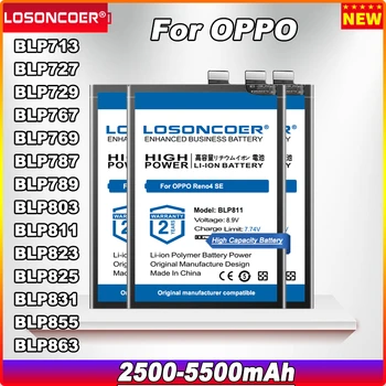 5500 мАч Для OPPO FindX 2x2 Pro Realme X Lite A5 2020/A9 2020 Reno4 Reno 4 Pro 4SE 5 Pro 6 6Pro V3 V13 V11 5G X3 X3PRO Аккумулятор