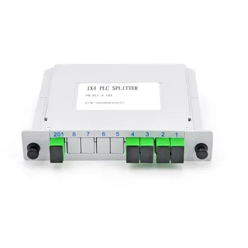 SC APC PLC 1X4 Splitter Волоконно-оптическая коробка FTTH PLC Splitter Box с оптическим разветвителем планарного волноводного типа 1X4