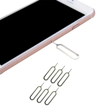 10 шт. Металлическая sim-карта для извлечения Pin-кода, лоток для ключей, Универсальная открывалка для удаления иглы, карта Ephone для HTC Samsung для iPhone 7 6 Plus 5 Xiaomi