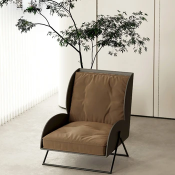 Дизайнерское кресло для отдыха, Итальянский минималистичный одноместный диван, кресло для гостиной, Балкон, Ленивое кресло, высококачественное тихое кресло