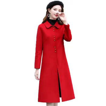 Двустороннее шерстяное пальто, Женская осенне-зимняя куртка, Женская одежда 2020, Высококачественные корейские кашемировые шерстяные куртки, пальто R305