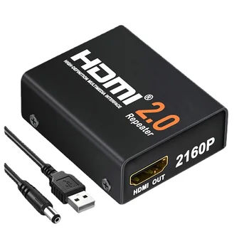 Ретранслятор HDMI 2.0-усилитель и регенератор сигнала, удлинитель на 30 м, от женщины к женщине, 4K2K 3D