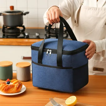 Водонепроницаемая портативная сумка для ланча, катионная большая термоизоляционная сумка, сумка для льда, утолщенная сумка для ланча большой емкости, сумка для пикника