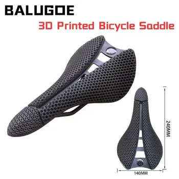BALUGOE 3D 140 мм Велосипедное сверхлегкое Седло с принтом, сиденье для горного велосипеда, супер мягкая подушка, сиденье для шоссейного триатлона, сиденье для велогонок