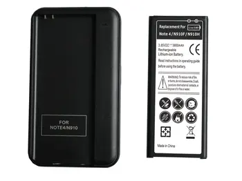 1ШТ 3800 мАч EB-BN910BBE/U/K Сменный Аккумулятор + Настенное Зарядное Устройство Для SamSung Galaxy Note 4 IV SM-N910 N910F N910 N910H N910S