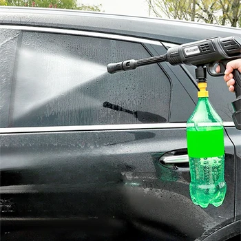 Беспроводной водяной пистолет для мытья автомобиля IPX5 Автомобильный бытовой Водяной пистолет для зарядки литиевых батарей с сильным усилением Бог мытья автомобиля