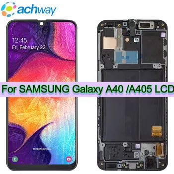 5,9 Для Samsung Galaxy A40 ЖК-дисплей A405 A405F SM-A405F Дисплей с Сенсорным экраном Дигитайзер В Сборе A40 2019 Для SAMSUNG A40 LCD A405DS