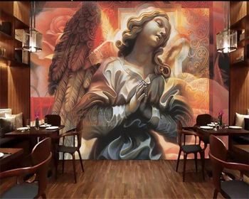 beibehang Пользовательские фрески обои 3d фрески Европа дарресс ангел гостиная ТВ украшение живопись papel de parede 3d обои