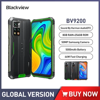 Blackview BV9200 Прочный Смартфон Android 12 Мобильный телефон 8 ГБ 256 ГБ Мобильный Телефон 66 Вт Быстрая Зарядка 5000 мАч Телефон