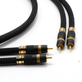 Monosaudio A202R 5N Многокислотный гибридный соединительный кабель hifi из чистой меди + серебра с покрытием hi-fi, аудиосигнальный провод, кабели hi-end RCA