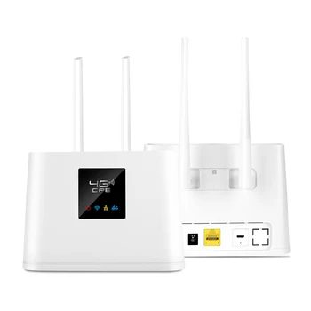 4G LTE Маршрутизатор 150 Мбит/с Беспроводной 4G CPE Маршрутизатор со слотом для Sim-карты Wi-Fi Удлинитель Маршрутизаторы Светодиодный Дисплей Внешняя Антенна WiFi Точка Доступа