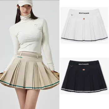 Короткая юбка для гольфа, Женская юбка в корейском стиле, плиссированная юбка, летняя и осенняя женская юбка для бадминтона, тенниса, брюки