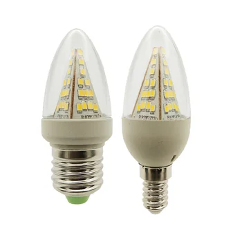 Bombilla B15 E14 B22 E27 Светодиодная лампа-свеча 12 В 110 В 220 В Супер 3 Вт Прожектор Кукурузные фонари 12 В Вольт 360 Градусов для домашней внутренней лампы