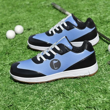 Универсальная обувь для гольфа, Профессиональная обувь для тренировок по гольфу, Классические кроссовки на шнуровке, Мужская нескользящая обувь для гольфа без ногтей, Размер 36-46