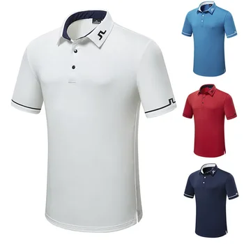 2023 новая летняя одежда для гольфа, мужская повседневная спортивная рубашка поло с короткими рукавами на открытом воздухе