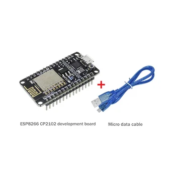 ESP8266 CP2102 Плата разработки + USB-кабель ESP-12E MCU ESP8266 Nodecu Lua V3 Интернет Вещей WIFI Плата Разработки