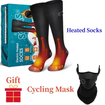Зимний Электрический Нагревательный Носок, Перезаряжаемый 3Gear, Регулируемый По Температуре Теплый Носок, Грелка для ног, Унисекс, Тепловой Носок для кемпинга, Лыжи