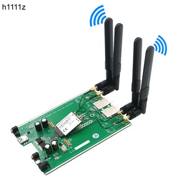 M.2 NGFF 3G/4G/5G Модуль B Ключ к сетевому адаптеру USB3.0 Riser Board Слот для двух SIM-карт DC/TYPE-C Вспомогательный источник питания с антенной 4