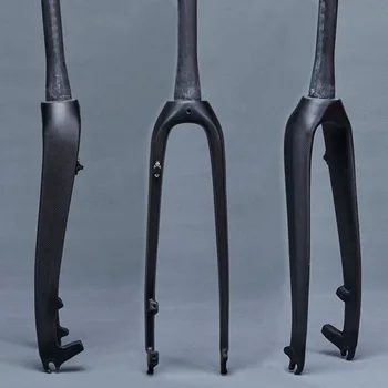 Велосипедная вилка из углеродного волокна MTB 26er, Велосипедные вилки, Горные детали, коническая трубка, пригодная для гарнитуры Сверху 1-1/8 (41,8 мм) Вниз 1-1 /2 (51,8 мм)