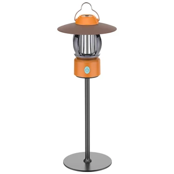Подвесной светильник в стиле Ретро, Портативная лампа для кемпинга, фонарик, Многофункциональное перезаряжаемое освещение