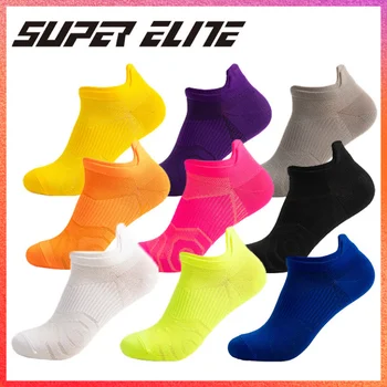 Быстросохнущие баскетбольные спортивные носки для мужчин, Дышащие носки без пота, Спортивные носки для марафона, баскетбола, Йоги, Бега